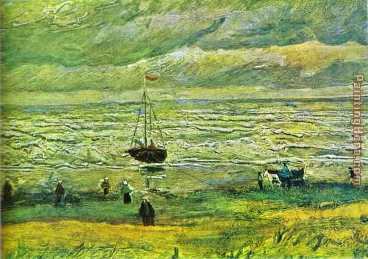 Seashore at Scheveningen painting - Vincent van Gogh Seashore at Scheveningen art painting